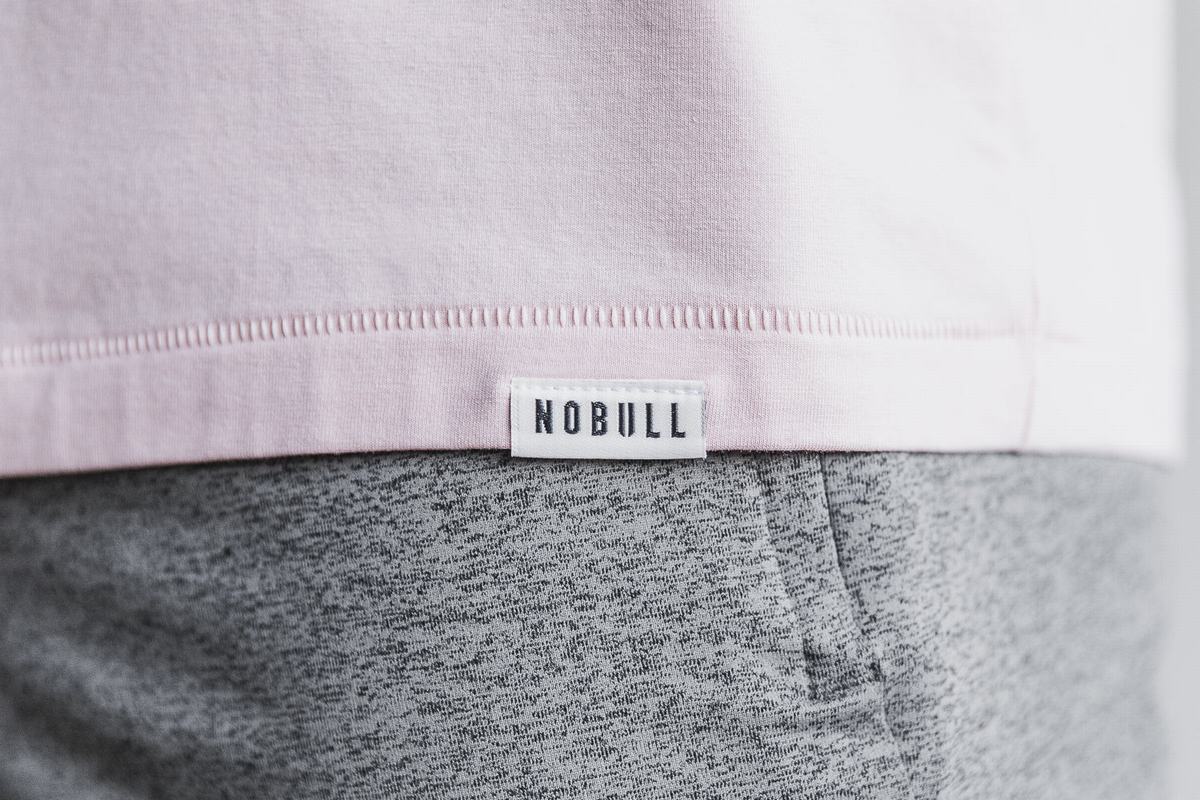 Nobull Lightweight Men's Long Sleeves Rose | Australia (BF9146)